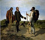 Gustave Courbet Canvas Paintings - Bonjour_ Monsieur Courbet